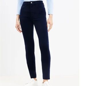 LOFT High Waist Skinny Corduroy Pants